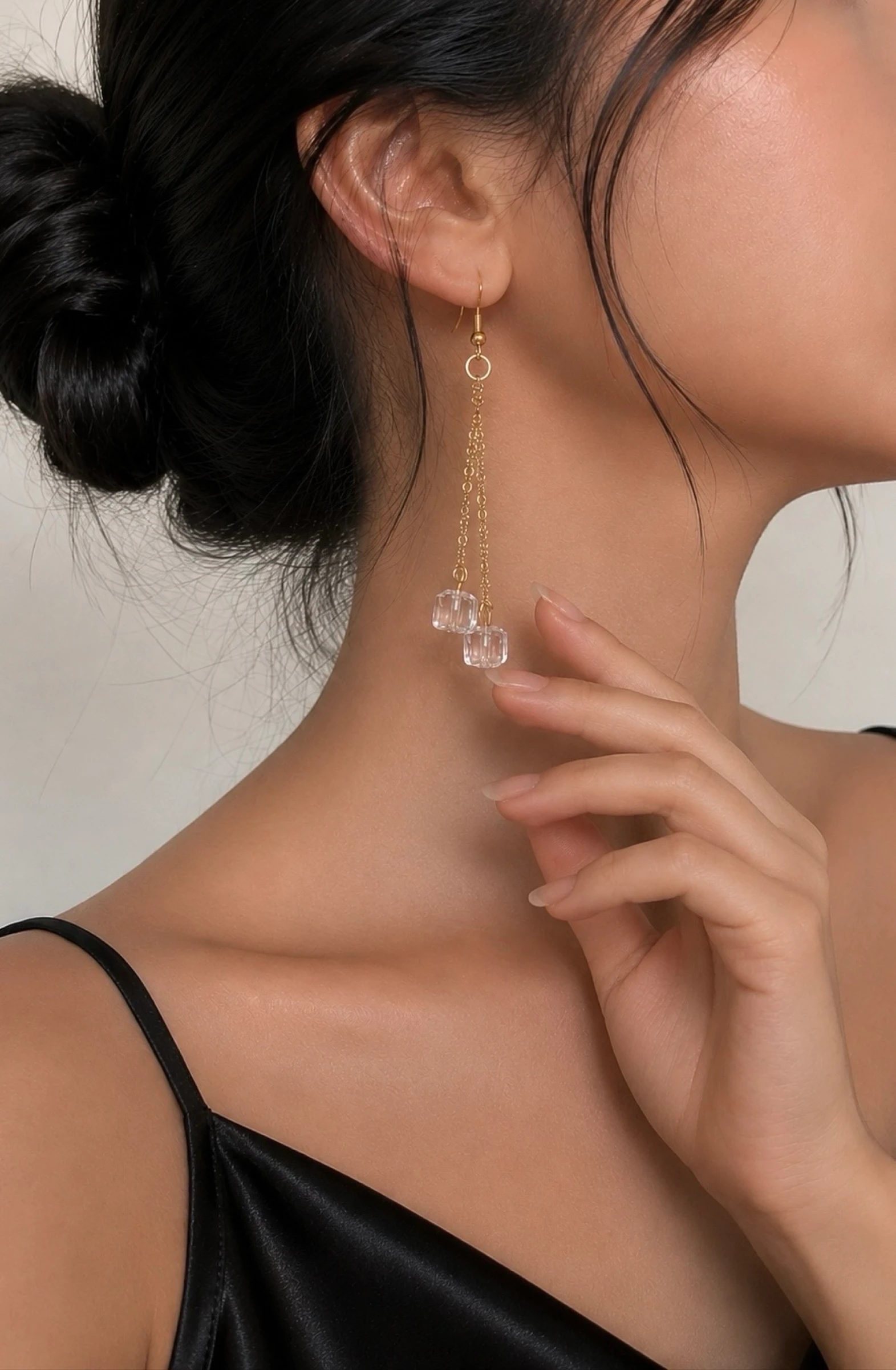 Boucles d’Oreilles Cristal – Acier Inoxydable